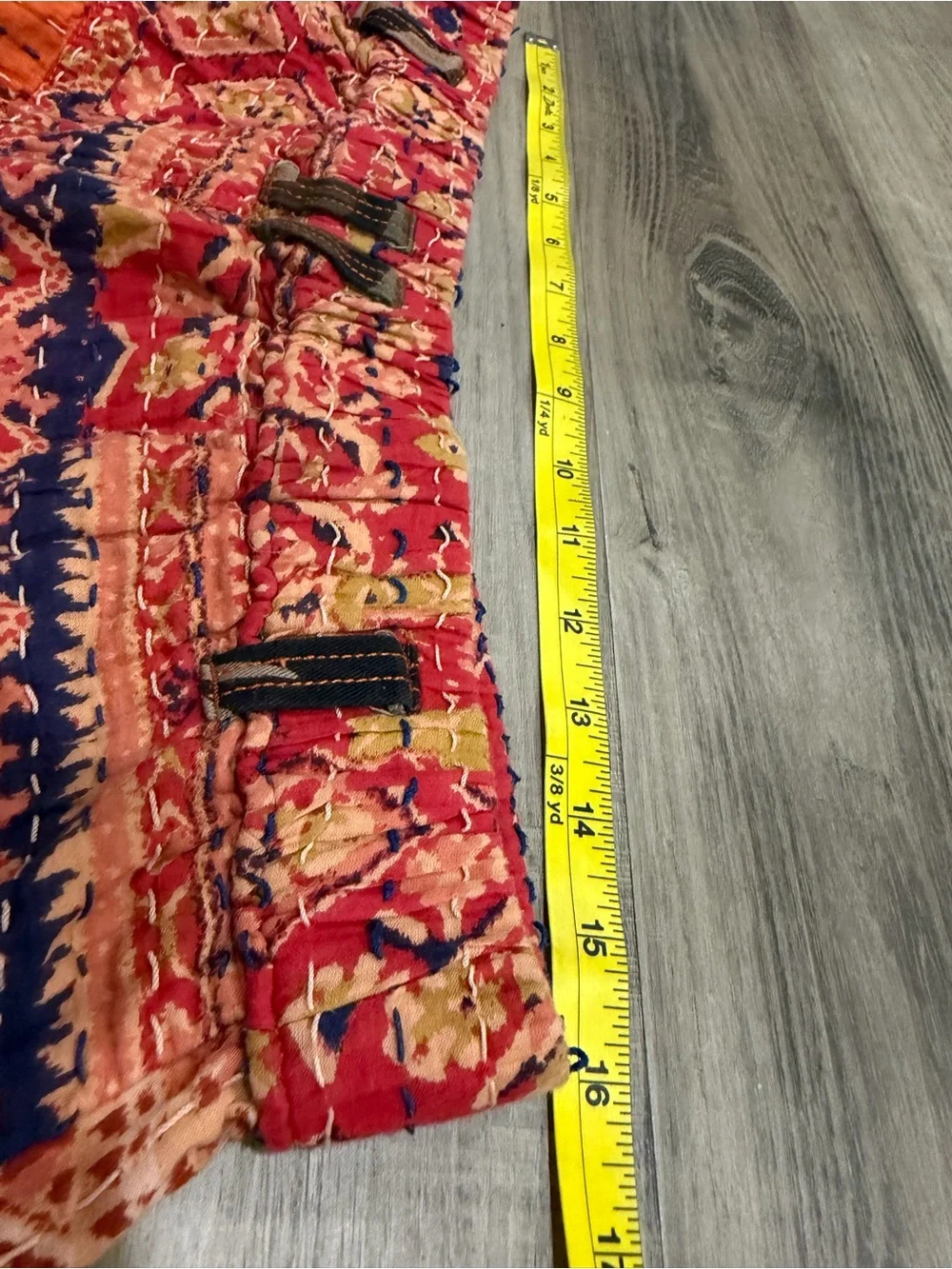 Free People Bohemian Quilted Patchwork Cargo Shorts